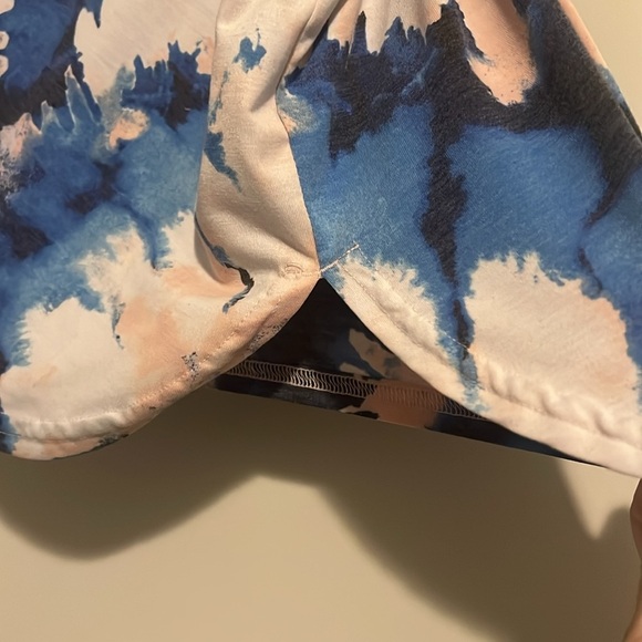 Tek Gear Blue & Pink Cross Back Workout shirt size XL gender reveal athleisure - Picture 5 of 6